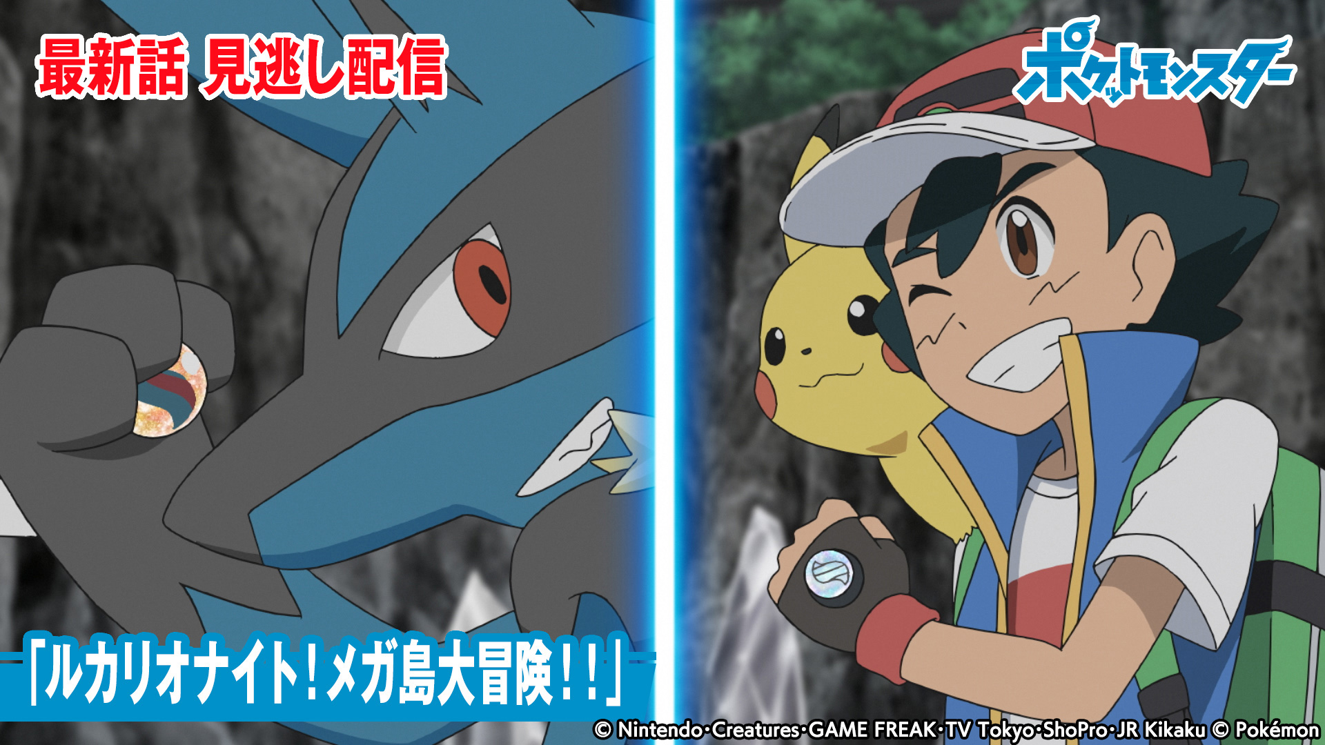 動画 ルカリオナイト メガ島大冒険 ポケットモンスター 10月22日 金 ネットもテレ東