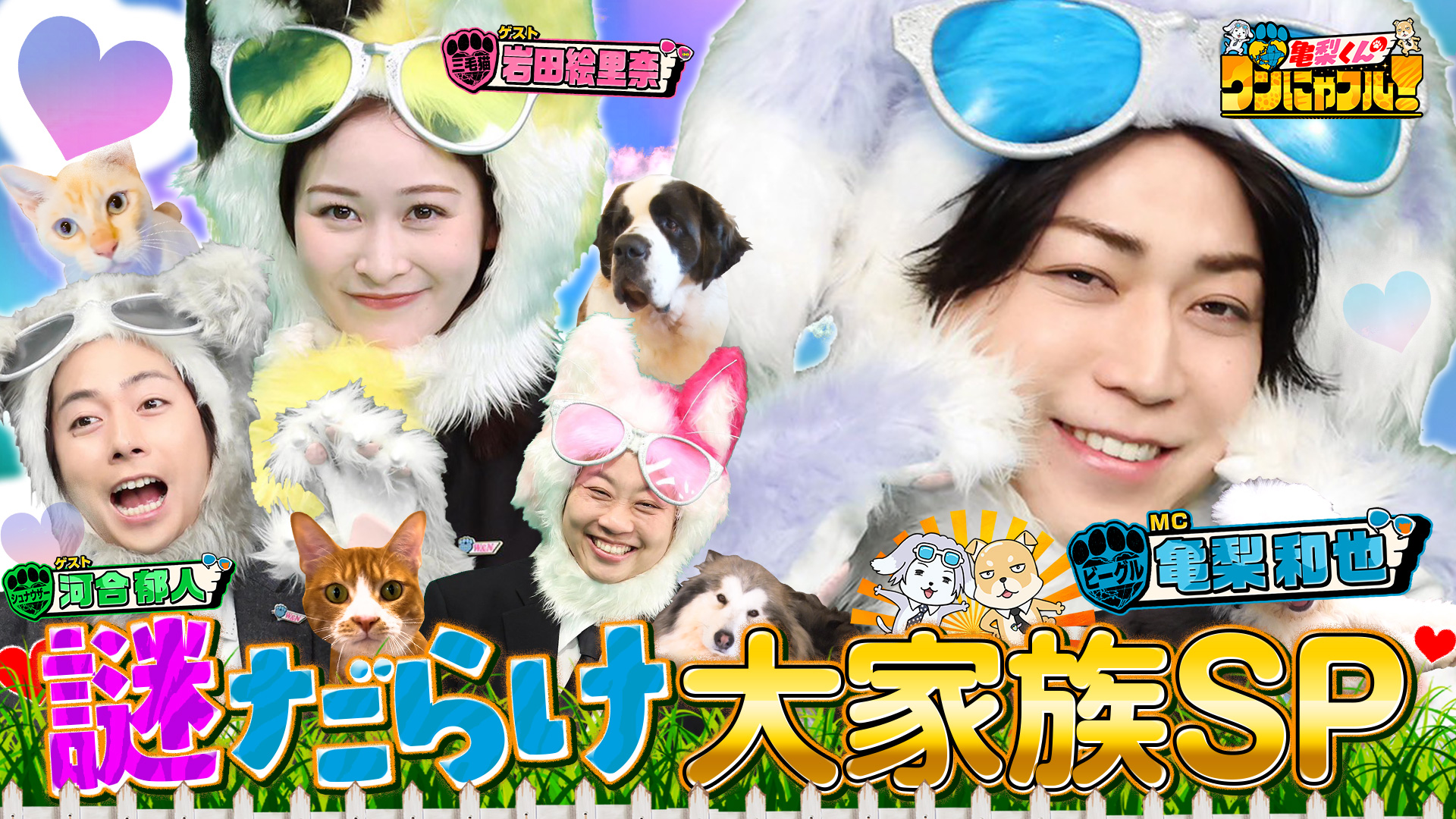 世界！ワンにゃフル物語☆激かわ保護うさぎ&離島～鎌倉再会犬&ロバ好き